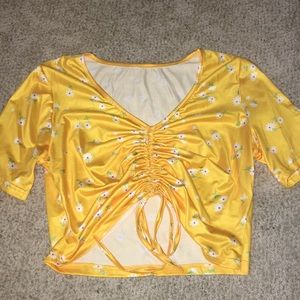 ⭐️SHEIN Yellow Flower Shirt⭐️